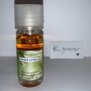 NWT White Citrus Home Frag Oil Bath & Body